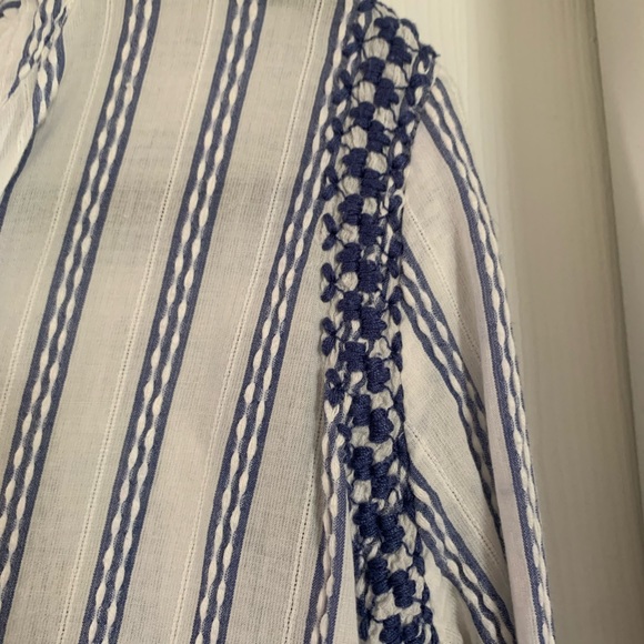 Zara Long Sleeve Striped Blouse - Picture 3 of 3